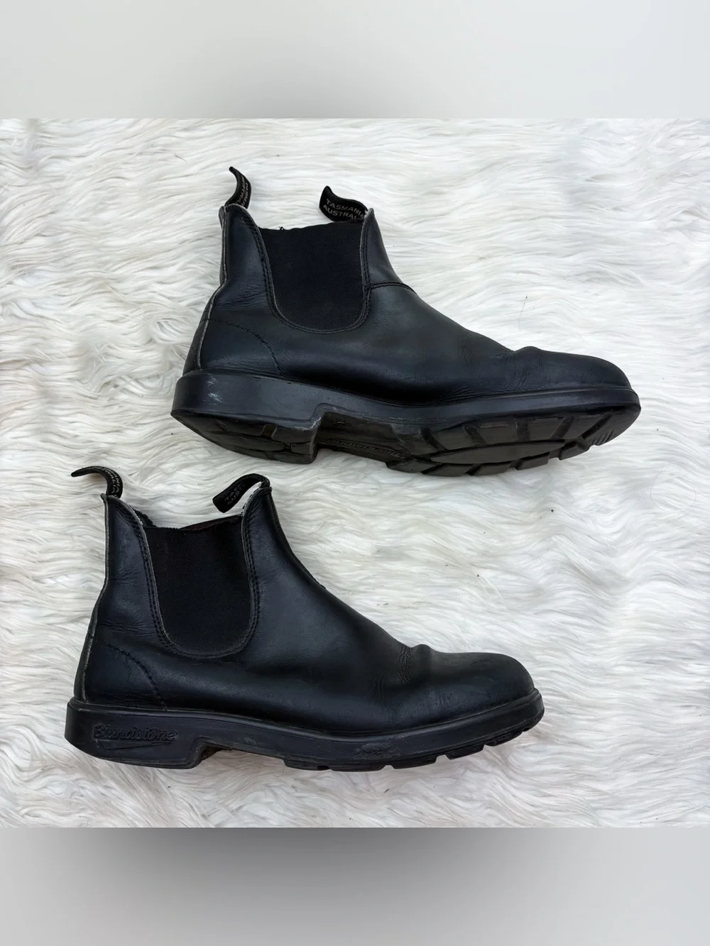 Blundstone 510 Originals Chelsea Boots Black Leather AU 8 Womens 11 Mens 9 As Is